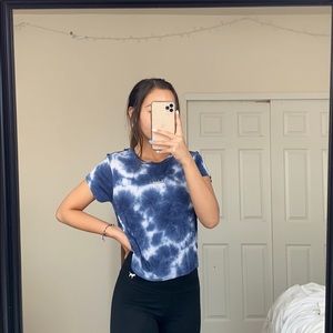 tie dye crop top from pacsun